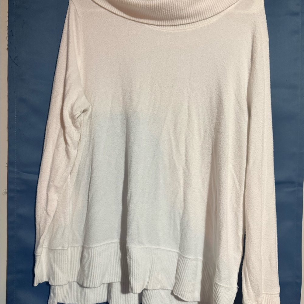 Nine West Soft White Cowl Neck Sweater